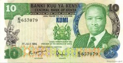10 Shillings KENIA  1984 P.20c EBC