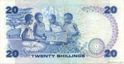 20 Shillings KENIA  1987 P.21f EBC