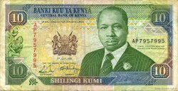 10 Shillings KENYA  1991 P.24c VF