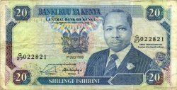20 Shillings KENYA  1989 P.25b MB