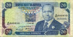 20 Shillings KENYA  1991 P.25d F+