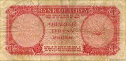 1/4 Pound LIBIA  1963 P.23a MB