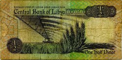 1/2 Dinar LIBYEN  1990 P.53 fS
