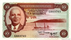 10 Shillings MALAWI  1964 P.02Aa UNC-