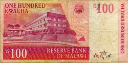 100 Kwacha MALAWI  1997 P.40 BC+