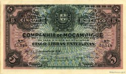 5 Libras Annulé MOZAMBIQUE Beira 1934 P.R32c EBC+