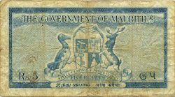 5 Rupees ISOLE MAURIZIE  1954 P.27 MB