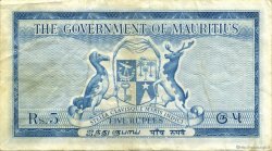 5 Rupees ISOLE MAURIZIE  1954 P.27 q.SPL