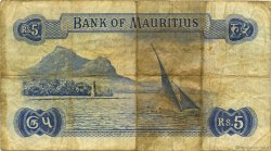 5 Rupees ISOLE MAURIZIE  1967 P.30b q.MB