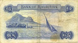 5 Rupees MAURITIUS  1967 P.30c BC+