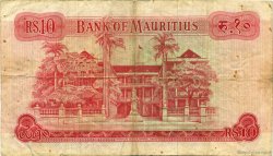 10 Rupees MAURITIUS  1967 P.31b RC a BC