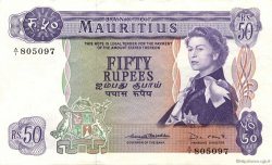 50 Rupees ISOLE MAURIZIE  1967 P.33b SPL+