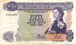 50 Rupees MAURITIUS  1967 P.33c VF