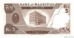5 Rupees MAURITIUS  1985 P.34 UNC