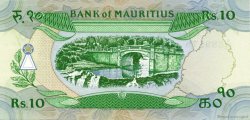 10 Rupees ISOLE MAURIZIE  1985 P.35a FDC