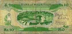 10 Rupees Remplacement MAURITIUS  1985 P.35a G