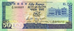 50 Rupees ISOLE MAURIZIE  1986 P.37b BB