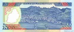 1000 Rupees MAURITIUS  1991 P.41 AU+
