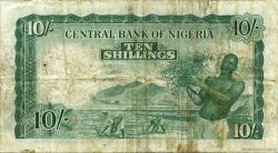 10 Shillings NIGERIA  1958 P.03 q.MB