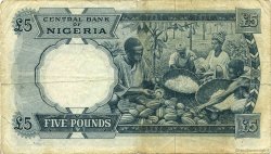 5 Pounds NIGERIA  1967 P.09 RC