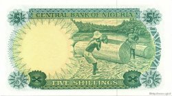 5 Shillings NIGERIA  1968 P.10a UNC