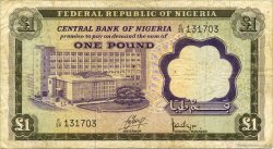 1 Pound NIGERIA  1968 P.12a q.BB