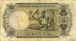 1 Pound NIGERIA  1968 P.12a BC+