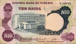 10 Naira NIGERIA  1973 P.17c TB+