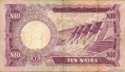 10 Naira NIGERIA  1973 P.17c q.BB