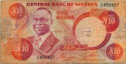 10 Naira NIGERIA  1984 P.25a RC+