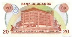20 Shillings UGANDA  1982 P.17 SC+