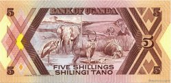 5 Shillings UGANDA  1987 P.27 UNC