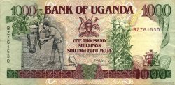 1000 Shillings UGANDA  1991 P.34b VF