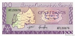 100 Francs RWANDA  1976 P.08d UNC