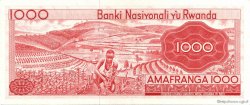 1000 Francs RUANDA  1974 P.10b FDC