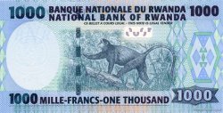 1000 Francs RUANDA  2004 P.31a FDC