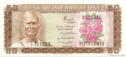 50 Cents SIERRA LEONE  1974 P.04b q.FDC