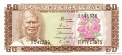 50 Cents SIERRA LEONE  1981 P.04d q.FDC