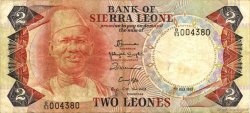 2 Leones SIERRA LEONE  1983 P.06f MB