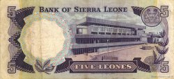 5 Leones SIERRA LEONE  1984 P.07e F+