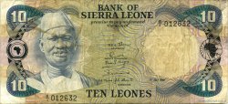 10 Leones SIERRA LEONE  1980 P.08a F+
