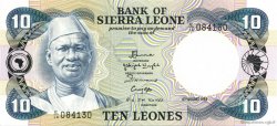 10 Leones SIERRA LEONE  1984 P.08c UNC-