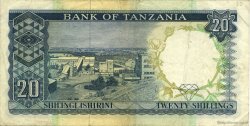 20 Shillings TANZANIA  1966 P.03a BC