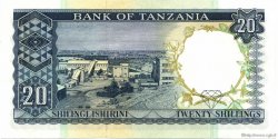 20 Shillings TANSANIA  1966 P.03a VZ+