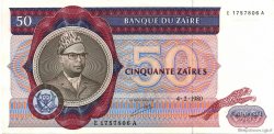 50 Zaïres ZAÏRE  1980 P.25a EBC+