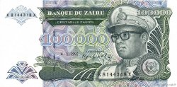 100000 Zaïres ZAIRE  1992 P.41a q.FDC