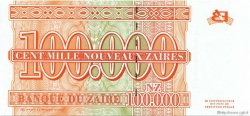 100000 Nouveaux Zaïres ZAIRE  1996 P.76 q.FDC