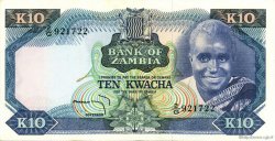 10 Kwacha ZAMBIA  1974 P.17a UNC-