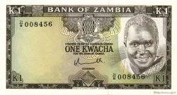 1 Kwacha ZAMBIA  1976 P.19a UNC
