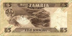 5 Kwacha ZAMBIA  1980 P.25b VF